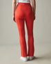 Ponte Zip Flare Pant - Active Red